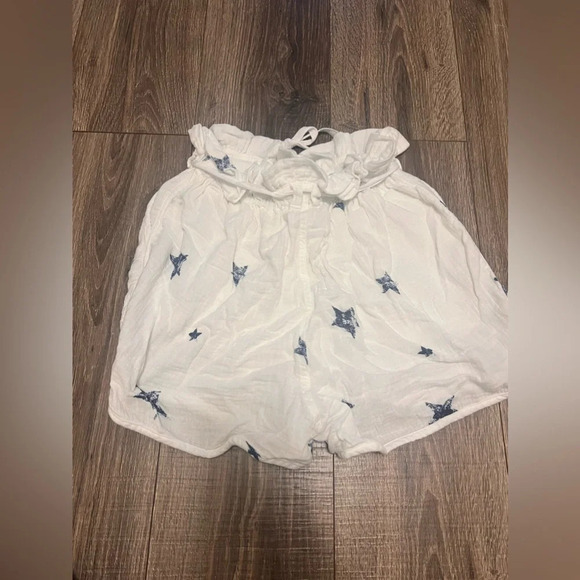 Splendid Women’s Paperbag Star Gazer White Navy Blue Shorts Size XS - Picture 5 of 9